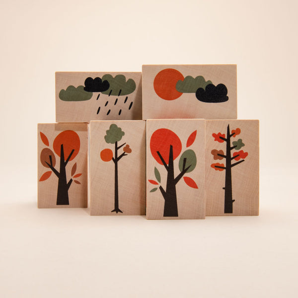 Neighborhood Environments Block Puzzle by Uncle Goose Recycled Wood