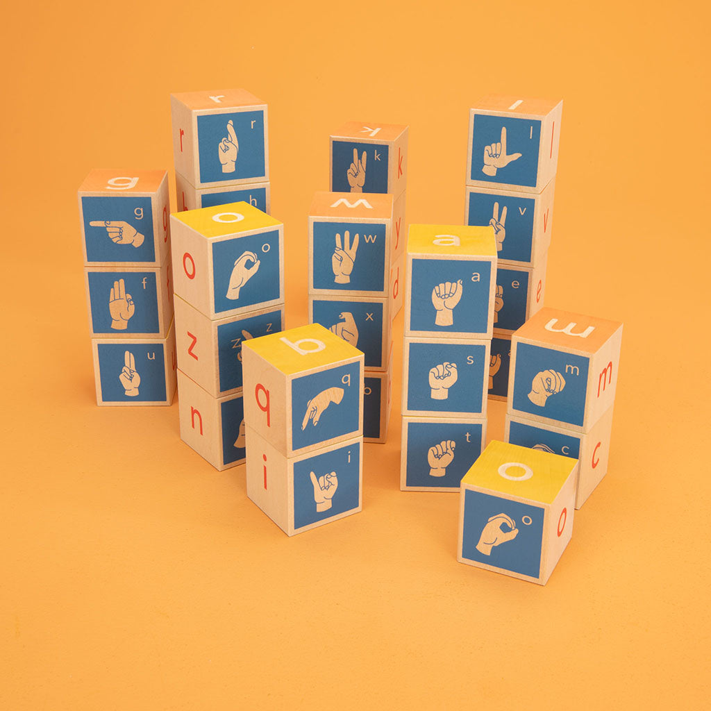 Sign Language Block Sign Uncle Goose American Sign Language Blocks